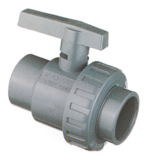 PVC-Kugelhahn 2xMuffe